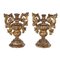 Carved and Gilded Wood Vases, Set of 2 1