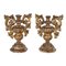 Carved and Gilded Wood Vases, Set of 2, Image 1