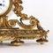 Golden Bronze Triptych Clock & Candle Holders, Set of 3 6