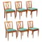 Art Deco Belgian De Coene Dining Chairs, 1940s, Set of 6 1