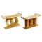 Ashanti Stools, Ghana, Set of 2, Image 1