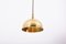 German Pendant Lamp in Brass by Florian Schulz, 1970s 11