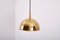 German Pendant Lamp in Brass by Florian Schulz, 1970s 12