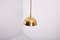 German Pendant Lamp in Brass by Florian Schulz, 1970s 13