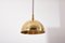 German Pendant Lamp in Brass by Florian Schulz, 1970s 4