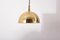 German Pendant Lamp in Brass by Florian Schulz, 1970s 2