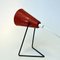 Vintage Swedish Red Metal Table Lamp by Svend Aage Holm-Sørensen for Asea, 1950s 6