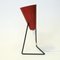 Vintage Swedish Red Metal Table Lamp by Svend Aage Holm-Sørensen for Asea, 1950s 8