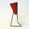 Vintage Swedish Red Metal Table Lamp by Svend Aage Holm-Sørensen for Asea, 1950s, Image 8