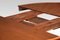 Mahogany Inlaid Extending Pedestal Dining Table 3