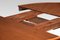 Mahogany Inlaid Extending Pedestal Dining Table, Image 3