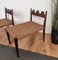 Mid-Century Italian Carved Wood and Woven Rope Chairs, 1960s, Set of 2, Image 6