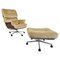 Vintage Lounge Chair with Stool by Martin Stoll for Giroflex, 1960s, Set of 2, Image 1