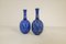 Mid-Century Blue and Red Peacock Vases by Sven Erik Skawonius for Upsala Ekeby, 1950s, Set of 3 10