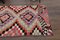 Tapis de Couloir Oushak Kilim en Laine Fait Main, Turquie 5