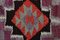 Tapis de Couloir Oushak Kilim en Laine Fait Main, Turquie 10