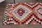 Alfombra de pasillo Kilim Oushak turca de lana hecha a mano, Imagen 7