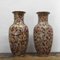 Vases Vintage en Porcelaine Peinte avec Fleurs, Set de 2 2
