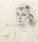 Henri Fehr, Jeune femme assise, 1930, Pencil on Paper, Image 4
