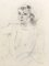 Henri Fehr, Jeune femme assise, 1930, Pencil on Paper, Image 1