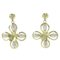 Luise Pearl & Yellow Gold Flower Earrings, Set of 2 1