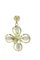 Luise Pearl & Yellow Gold Flower Earrings, Set of 2 2