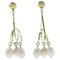 Luise Pearl & Yellow Gold 3-Ring Drop Earrings, Set of 2 1