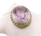 White Diamond, Green Sapphire, Amethyst & White Gold Pendant Necklace, Image 4