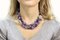 Multistrand Amethyst, Pearl, Ruby and Gold Clasp Necklace 5