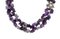 Multistrand Amethyst, Pearl, Ruby and Gold Clasp Necklace 2