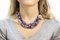 Multistrand Amethyst, Pearl, Ruby and Gold Clasp Necklace 4
