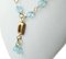 Aquamarine & Yellow Gold Necklace 2