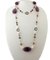 Collar largo de amatista, perla, ónix, piedra dura, oro rosa de 9 quilates y plata, Imagen 4