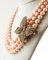 Collana con diamanti, zaffiro multicolore, pietra rosa e perle in oro rosa con chiusura in argento, Immagine 5