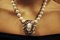 Diamant, Granat, Topas & Australische Perle Kamee Halskette 7