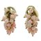 Pink Coral & 18K Yellow Gold Clip-on Earrings, Set of 2 1