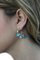 Stone & 18 K Gold Hoop Earrings, Set of 2, Image 4