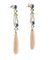 Emerald, Diamond, Lapis, Pink Coral & 14K White Gold Drop Earrings, Set of 2 2