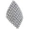 Anillo de moda de oro blanco de 18 K y diamantes de 3,46 kt, Imagen 1