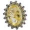 Yellow Topaz, Green Sapphire, Tanzanite, Rose Gold and Silver Fashion Ring, Image 1