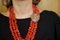 Red Coral, Diamond, Emerald, Gold and Silver Multi-Strand Necklace 5