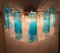 Blue and Clear Murano Glass Tronchi Sconces, 1970s, Set of 2, Image 5