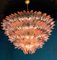 Pink Murano Glass Palmette Chandelier, Image 14