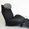 Wink 111 Chaise Lounge in Black attributed to Toshiyuki Kita for Cassina, 1980 6