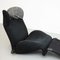 Wink 111 Chaise Lounge in Black attributed to Toshiyuki Kita for Cassina, 1980, Image 6