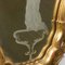 Spiegel mit Rahmen aus goldfarbenem Füllhorn mit geätzter weiblicher Figur, 19. Jh 4