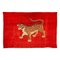 Chinese Export Hand Knotted Wool Pao Tou Tiger Rug, 1900 1