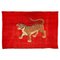 Chinese Export Hand Knotted Wool Pao Tou Tiger Rug, 1900 18