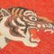 Chinese Export Hand Knotted Wool Pao Tou Tiger Rug, 1900 10
