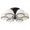 Black Model 2042/6 Ceiling Mount Lamp by Gino Sarfatti 5